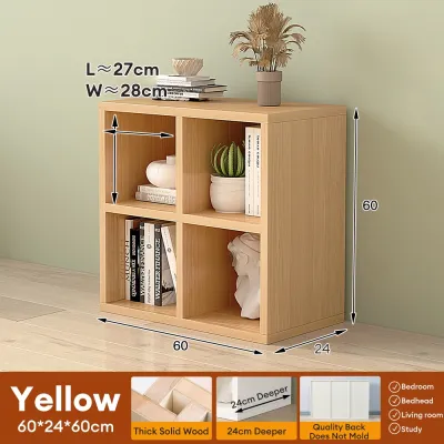 SSS Wooden Book Shelf Toy Organizer Simple Shelf Multifunctional Bookcase Storage