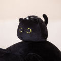 JJT [จัดส่งฟรี]หมอนตุ๊กตาแมวน่ารักตุ๊กตาน่ารักหมอนแมวสีดำ. 