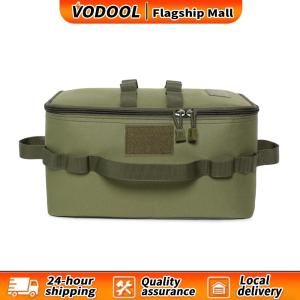 【Vodool】 Practical Organizer Bags Large Capacity Gas Stove Canister Pot Carry Bags 600D Oxford Pouch Picnic Bag Outdoor Equipment