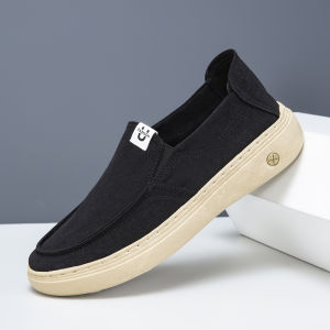 MenS Cloth Shoes 2026 New Summer Slip-On Loafers Simple Lightweight Casual Shoes Soft Sole Ice Silk Cloth Shoes For Men