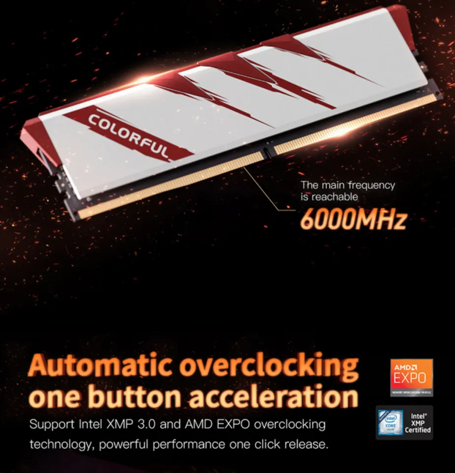 Colorful Battle-AX Redline DDR5 16GB 6000MHZ Heatsink Gaming