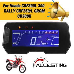 2025 Đồng hồ đo tốc độ kỹ thuật số mới cho Honda crf300l crf300 Rally crf250/L rpm Led Xe Máy điều chỉnh không thấm nước