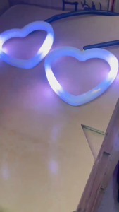 Mobile APP Control Car LED Angel Eyes Rings Heart Shaped Rings Car Driving Warning Light Fog Light DRL Light