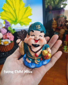 Tượng Phật Hồ Tế Dân Chibi 9cm Trang Trí Phong Cách Việt Nam