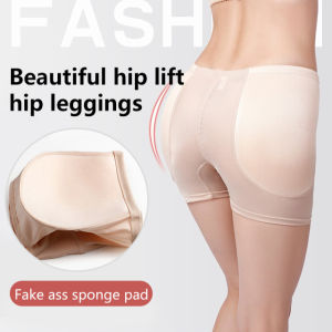 Womens High Waist Abdominal Pants Butt Lifting Hip Pants Padded Hip Pants Lifting Shape Flat Panties