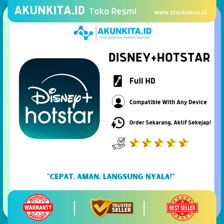 Paket Premium Disney+Hotstar Digital Akses VIP Terbatas Lazada