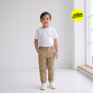 Bronkis Junior Celana Panjang Anak Laki Laki Bahan Stretch Warna Caramel Usia 1 Bulan Sampai 10 Tahun