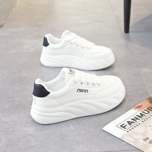 High-end Style White Sneakers for Women 2025 Spring New Versatile Height-Increasing Loafers Hot-Selling Casual Sneakers A06