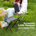 Kursi Lipat Mini Portable dengan pouch untuk Camping Mancing outdoor MultiFungsi. 