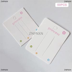 [COD] ZNPNXN 50PCS Blank Hair Clip Paper Cards Hair Accessories Jewelry Display Card Fashion Hair Clip Holder Headwear Packaging Card