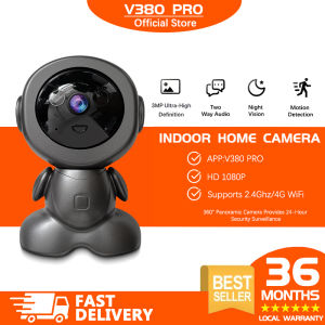 V380 Pro Wireless CCTV Camera for House WiFi IP Camera Home with Baby Monitor / Full Color Night Vision / Auto Tracking