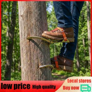 Non-Slip Pole Climbing Gear with Safety Harness for Work and Electrical Systems