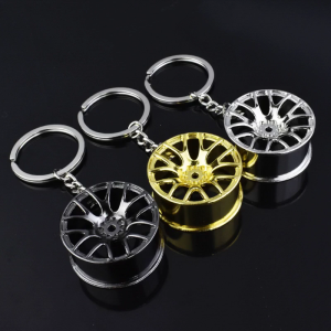 Beautifully Keychain Car Wheel Hub for Key Chain Auto Accessories Mini Fashion Creative for Key Chain Metal Lightwei