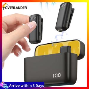 【Fast Shipping】 Wireless Collar Microphone with Digital Display Noise Reduction for Karaoke and Live Performances Rechargeable Charging Case