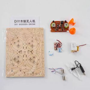 NEXTYOO Điều khiển từ xa Bộ mô hình  bằng gỗ Thiết kế  Kích thước nhỏ Bộ Kit  RC lắp ráp bằng gỗ DIY Bền bỉ Không cần keo dán Bộ điều khiển từ xa mini  Dành cho trẻ em