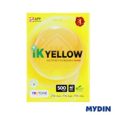IK Yellow Copier Paper A4 (80gsm x 500s)