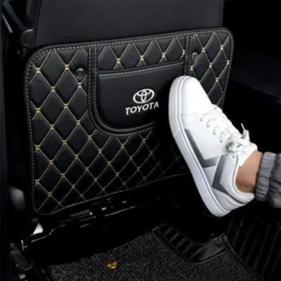 1PCS PU Leather Car Seat Back Protector Cover - Waterproof Anti-Dirty Anti-Kick Interior Mat