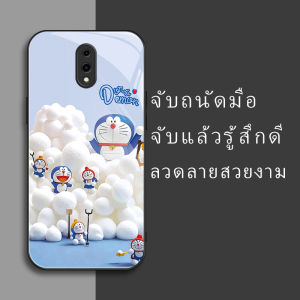 สำหรับ Oppo Reno เคสศัพท์กันตก สีฟ้าลูกแมว บุคลิกภาพทันสมัย