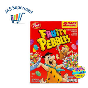 Post Fruity Pebbles Sweetened Rice Cereal 1.07kg (2 Bags) – Gluten-Free Breakfast Cereal