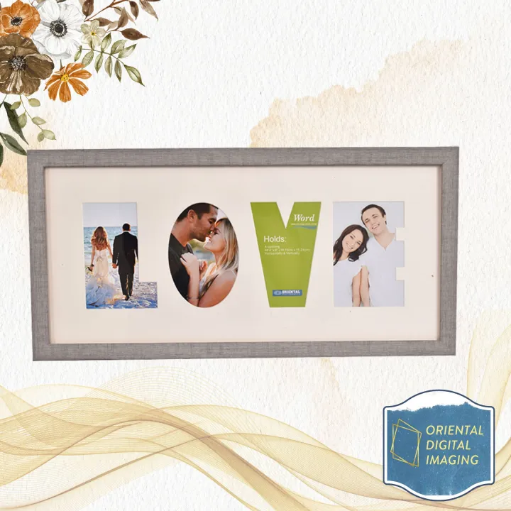 Picture Frame 3R 4 Opening (Love Word Collage) | Lazada PH