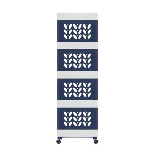 Rovega Supra Rak Susun Lebar 4 Tingkat dengan Roda Premium SMW410 (Food Grade)