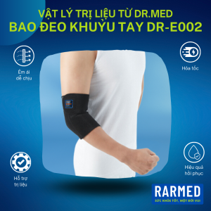 Bao đeo bảo vệ khuỷu tay Dr.Med DR-E002 hỗ trợ bong gân tay chấn thương khuỷu tay - 4 Size
