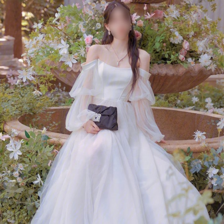 Gaun pengantin New arrivals korean style satin light fairy