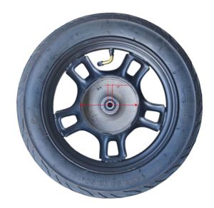 ล้อหน้า+ยางรถจักรยานไฟฟ้า ดรั้มเบรคหน้าขนาด 110 มม