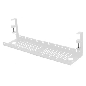 Expandable Under Desk Cord Management Tray Organiser Metal Construction Power Strips Display Shelf Space-saving