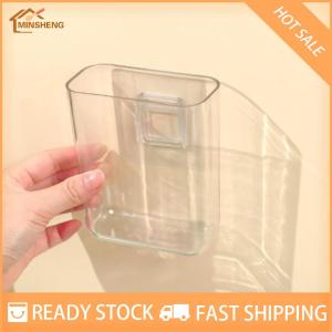 MIH ✨ COD ✨ กล่องเก็บของติดผนังโปร่งใสติดผนังแบบไม่เจาะติดผนังที่สำคัญที่บ้านเครื่องสำอางที่แขวนติดผนังกล่องเก็บของ