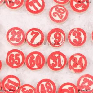 [COD] Home Base 90pcs Deluxe Wooden Replacement Plates For Exciting Bingo Lotto Numbers Game - Ideal Gaming Gift For Friends And Family