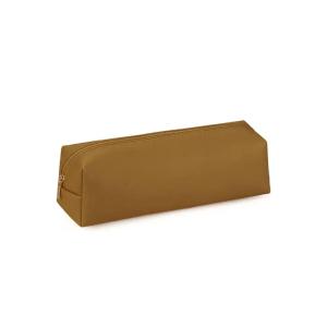 SHUNAICHI Fashion Large Capacity Leather Pencil Bag Cute PenCase Stationery Holder Storage Box Zipper Pencil Pouch Student School Supplies