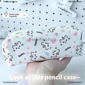 [COD] Technicolore Cute Star Dot Cat Pencil Box Cartoon Large Capacity Pencil Case Multifunctional Storage Bag School Stationery Student Gifts