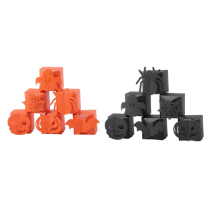 12 Piece kẹo Halloween ủng hộ hộp hiệu quả bí ngô thiết kế hình dơi giấy container cho lễ kỷ niệm