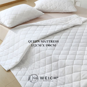 100% Cotton Mattress Protector Comfort Bedsheet Protector White Mattress Topper Set Single/Super Single/Queen/King