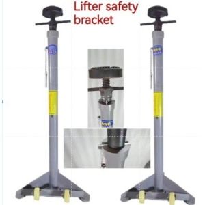 Grey Heavy Duty Auto Safety Support Stand 120-180cm Adjustable Lifting cket with Rubber Pad for Auto Repair