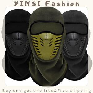 YINSI Motorcycle Mask Fleece Thermal Face Mask Keep Warm Moto Riding Balaclava Motorbike Biker Winter Windproof Ski Mask Men Women