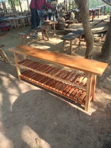 ชั้นวางของ ชั้นวางรองเท้า ม้านั่งยาว ม้านั่ง แข็งแรง ทนทาน 25*150*60 ซม