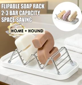 HOME + HOUND Stainless Steel W-Shaped Taco Holder Durable Space Saving Waterproof Non-slip Soap Storage Rack