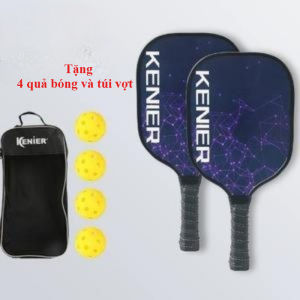 Bộ vợt pickleball bộ 2 vợt kèm túi và 4 bóng cao cấp cho nam nữ chính hàng cao cấp