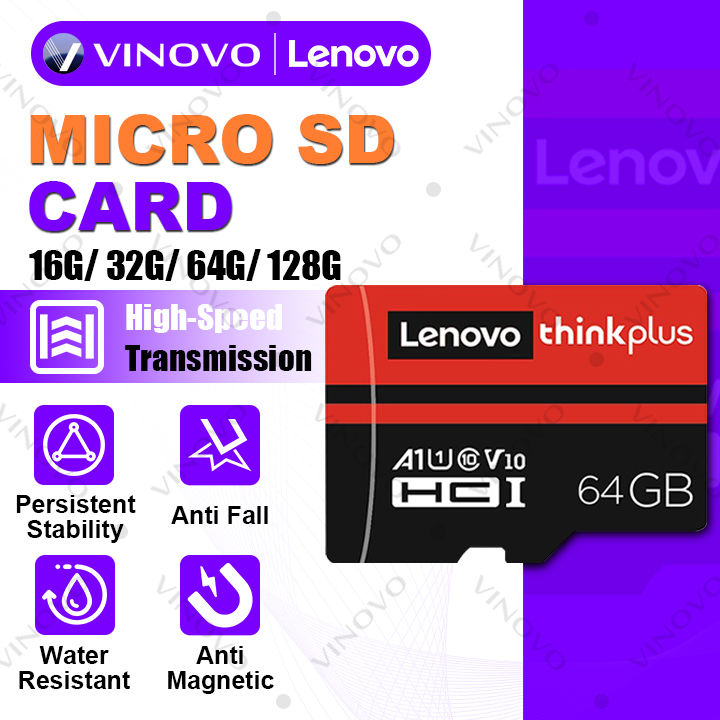 Lenovo micro sd card 100mb s 128gb 32gb 64gb sd tf flash memory card