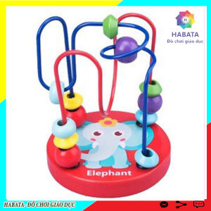 Đồ chơi luồn hạt gỗ cho bé rèn luyện đôi tay khéo léo