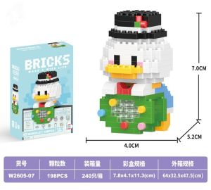 One Family Hiasan Nano Block Flowers Pot Bunga Model DIY Mainan Balok Buket Mainan Anak-anak Pendidikan dan Mainan Balok Edukasi Karakter Kartun Mainan Balok DIY 3D Puzzle Brick Mini (Bisa Bersinar) / Hiasan cantik rumah