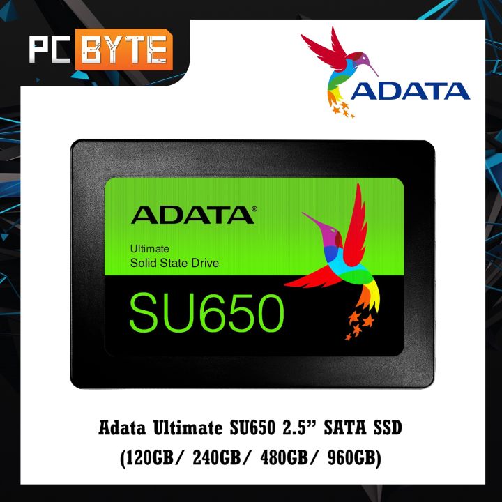Adata Ultimate SU650 2.5” SATA SSD (120GB/ 240GB/ 480GB/ 960GB / 1TB ...