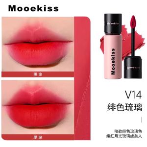 Mooekiss lip mud matte lip gloss lip glaze lipstick bright white long-lasting no fading 木柯诗唇泥唇釉显白不沾杯