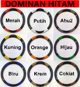 Cover Sarung Pelindung Stir Mobil Universal Size M Diameter 38cm Kulit Sintetis - Varian ETERNAL