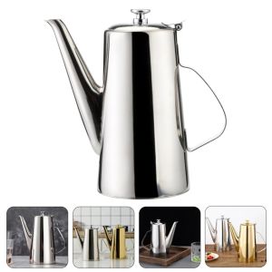 ⭐️【Local warehouse+COD】⭐Stainless Steel Cooling Kettle Dining Room Restaurant Hotel Teapot Juice Pot Hot Pot Restaurant Oil Pot Teapot Long Mouth Pot