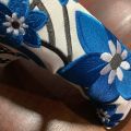 ปลอกคลุมพัตเตอร์ Scotty JAPAN Only White Blue Cherry Blossom and Cardinal Bird PUTTER BLADE HEADCOVER. 