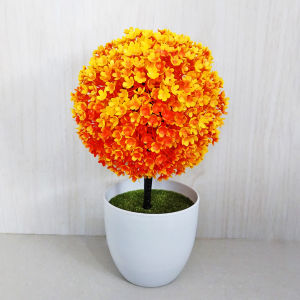 Azgalery PBP03 / Bunga Plastik Pot Bunga Hias Vas Tanaman Dekorasi Rumah Bonsai Artificial Flower Pajangan / COD