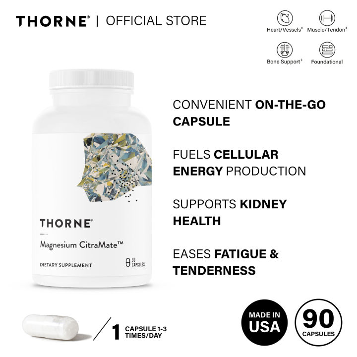 Thorne Magnesium CitraMate 90 Capsule | Lazada PH